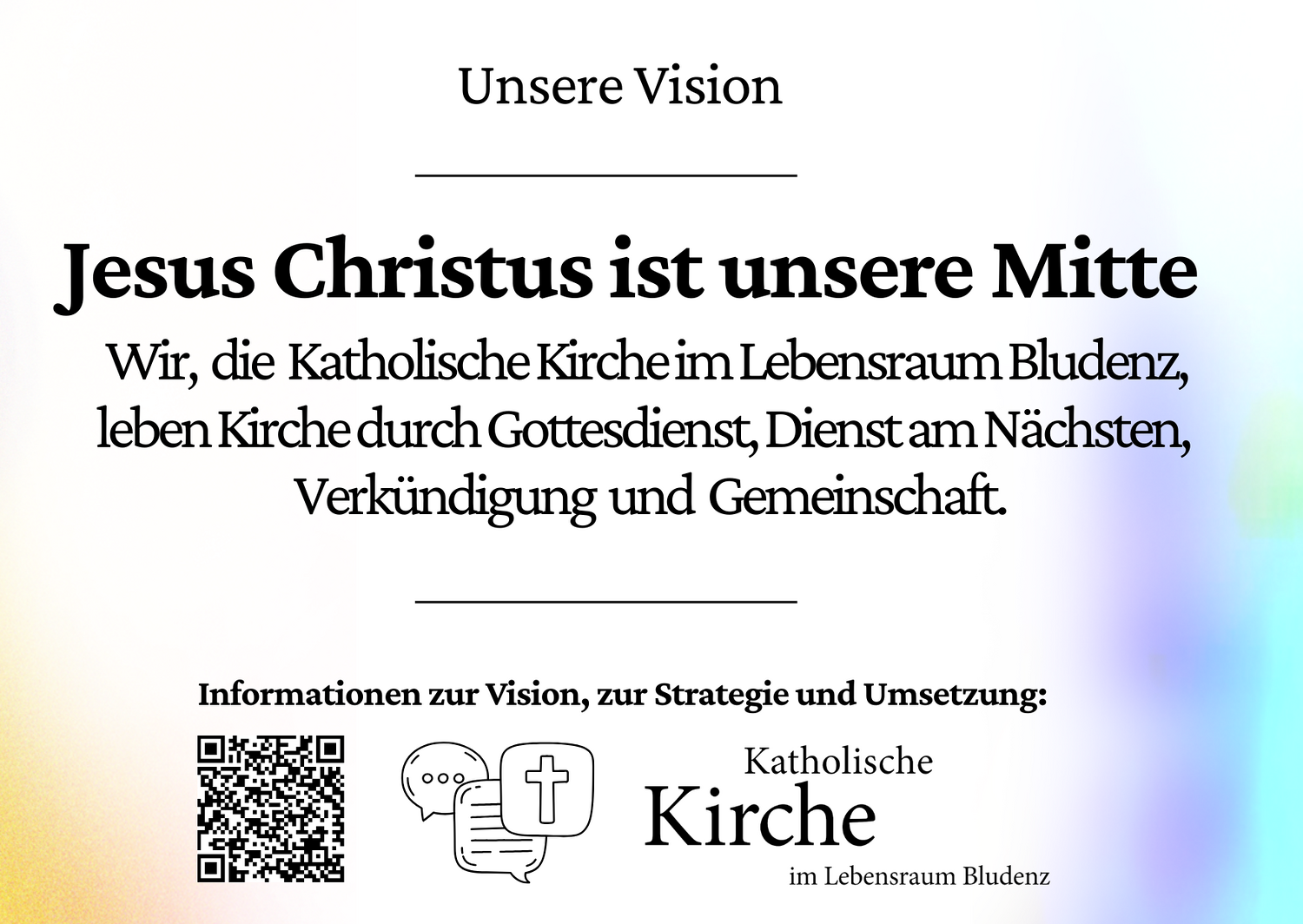 Seelsorgeraum Bludenz Vision / Seelsorgeraum Bludenz